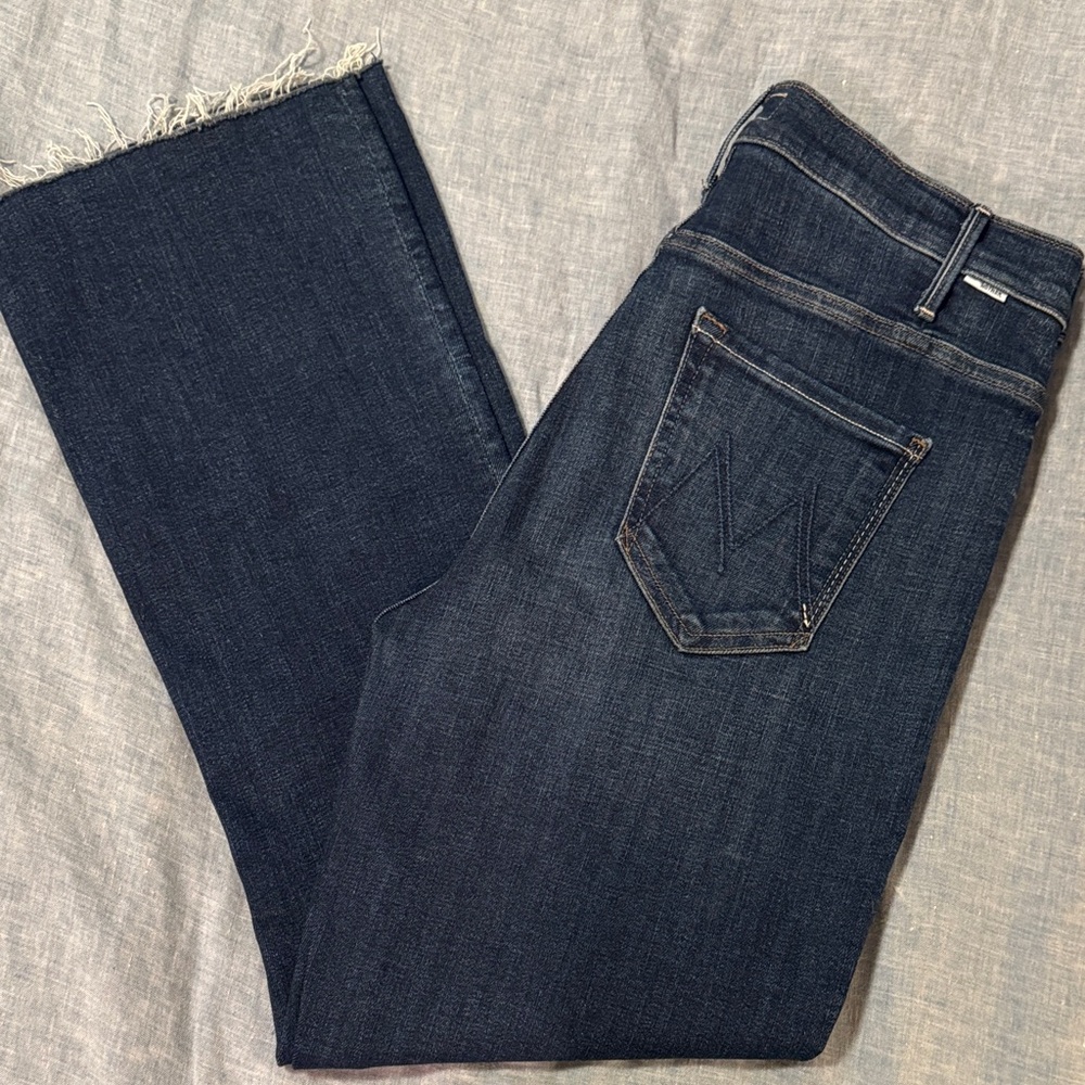 MOTHER The Hustler Ankle Fray Jeans
